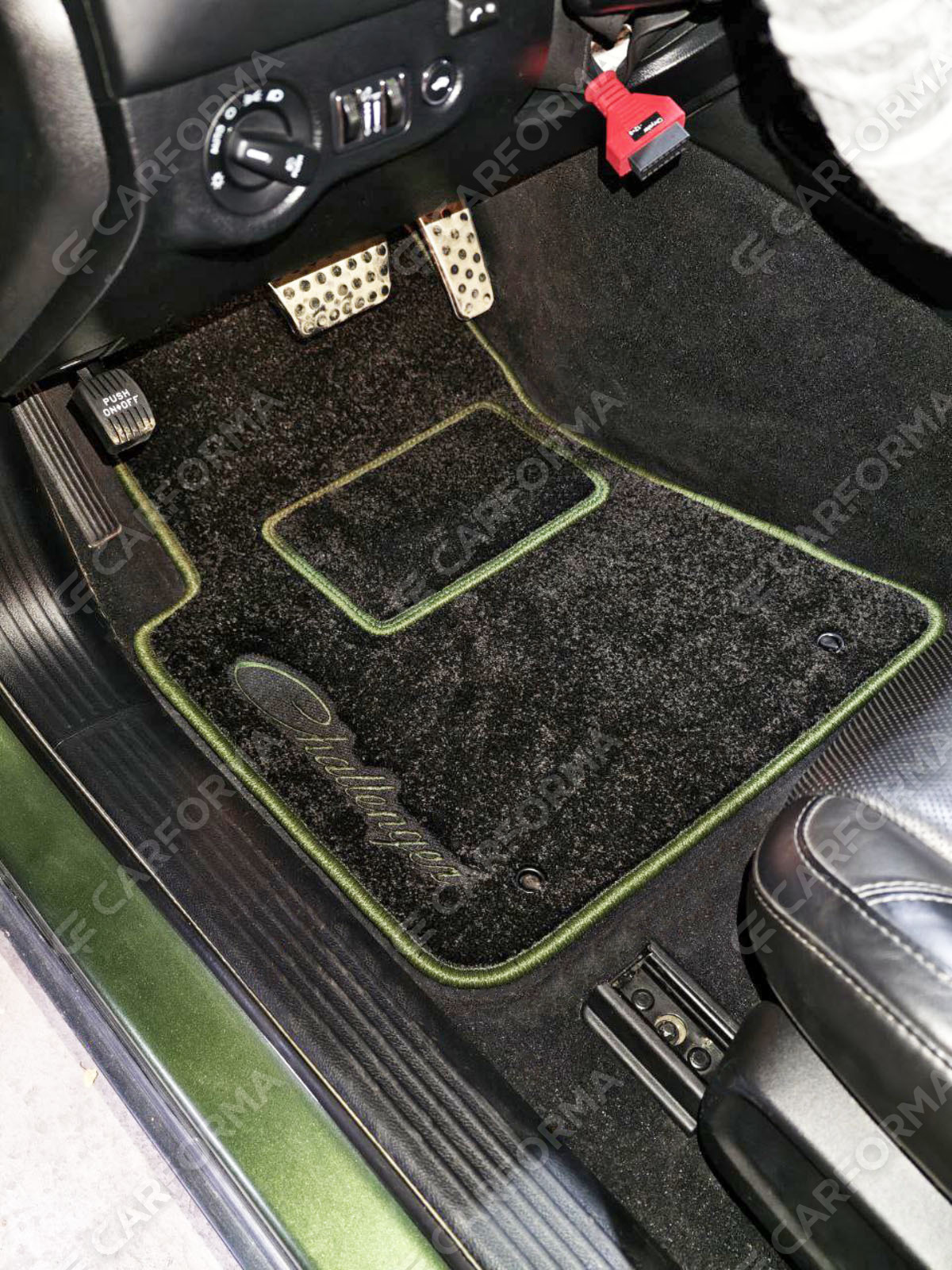 Ворсовые коврики на Dodge Challenger III 2008&nbsp;-&nbsp;2023 в Липецке