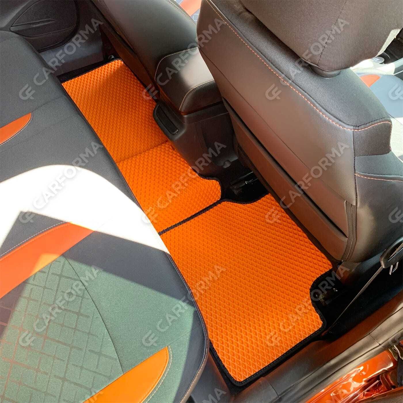 Водительские eva коврики ромб Lada (ВАЗ) Vesta 2015&nbsp;-&nbsp;2023 в Липецке