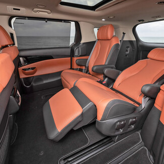 Коврики на KIA Carnival IV 7 мест с оттоманками 2020 - 2025 в Липецке