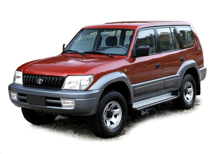 Ворсовые коврики на Toyota Land Cruiser Prado 95 1996 - 2002 в Липецке